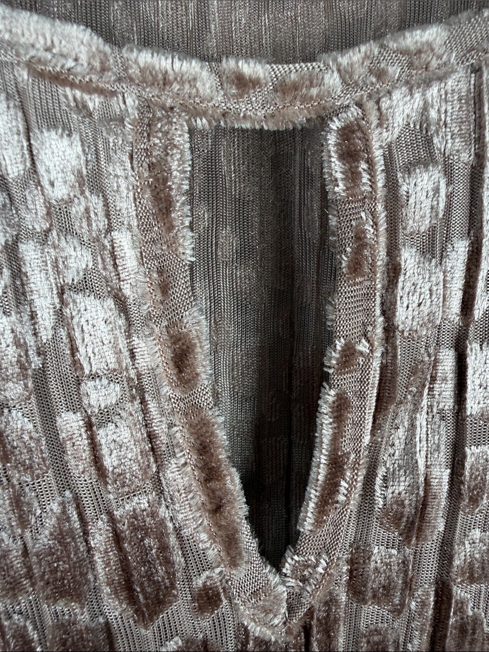 Investments Whimsical Romantic Enchanted Velvet Burnout Tunic Bell Sleeve - Picture 6 of 8